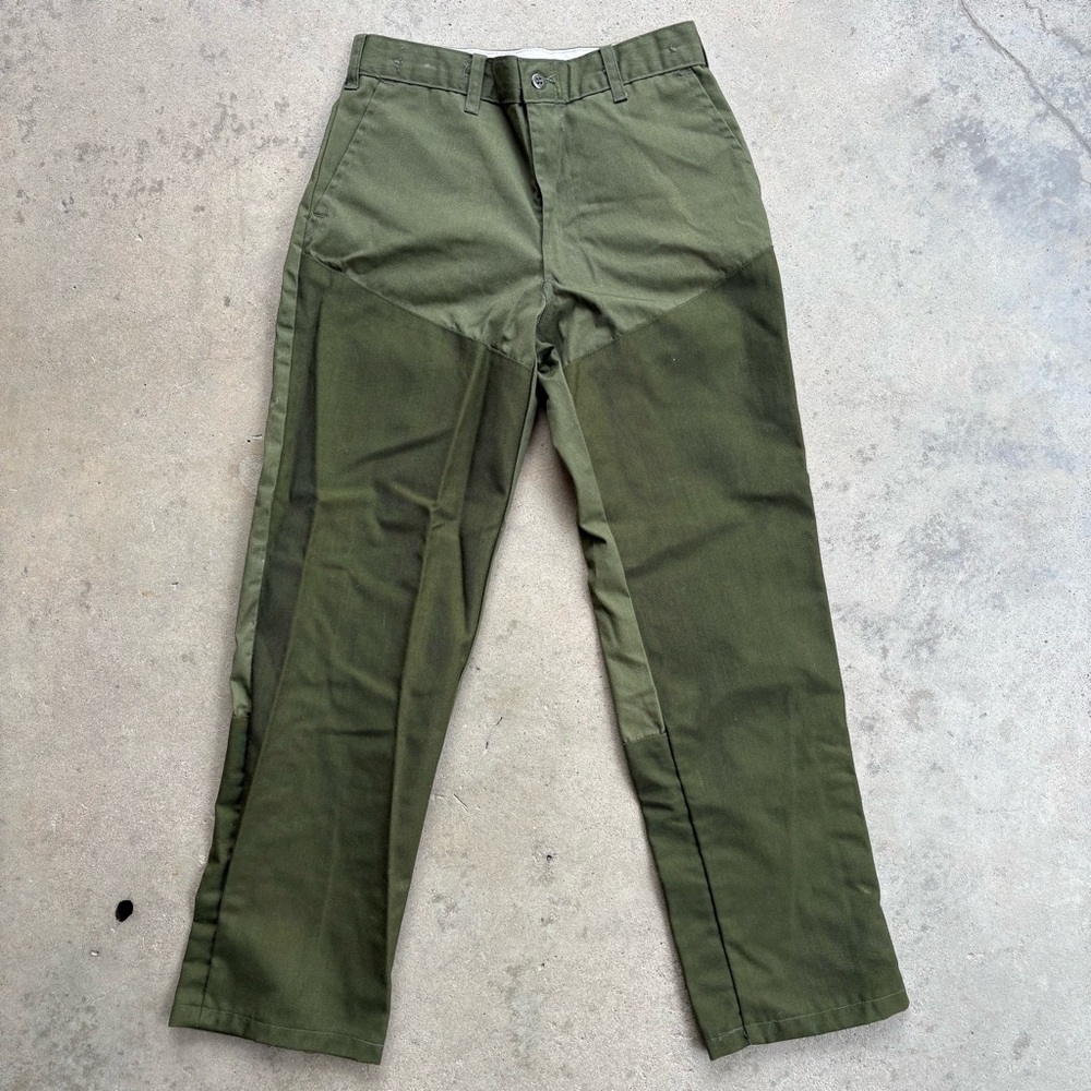Rattler Brand Double Knee Utility Brush Pants Men's 32x31 Made in the USA Green